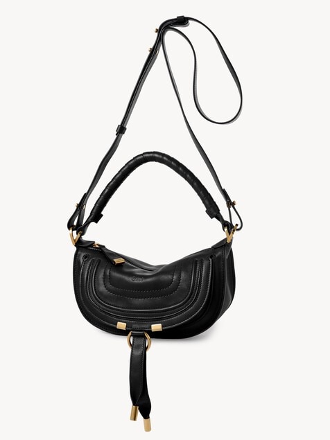 Borsa a spalla mini Marcie in pelle morbida