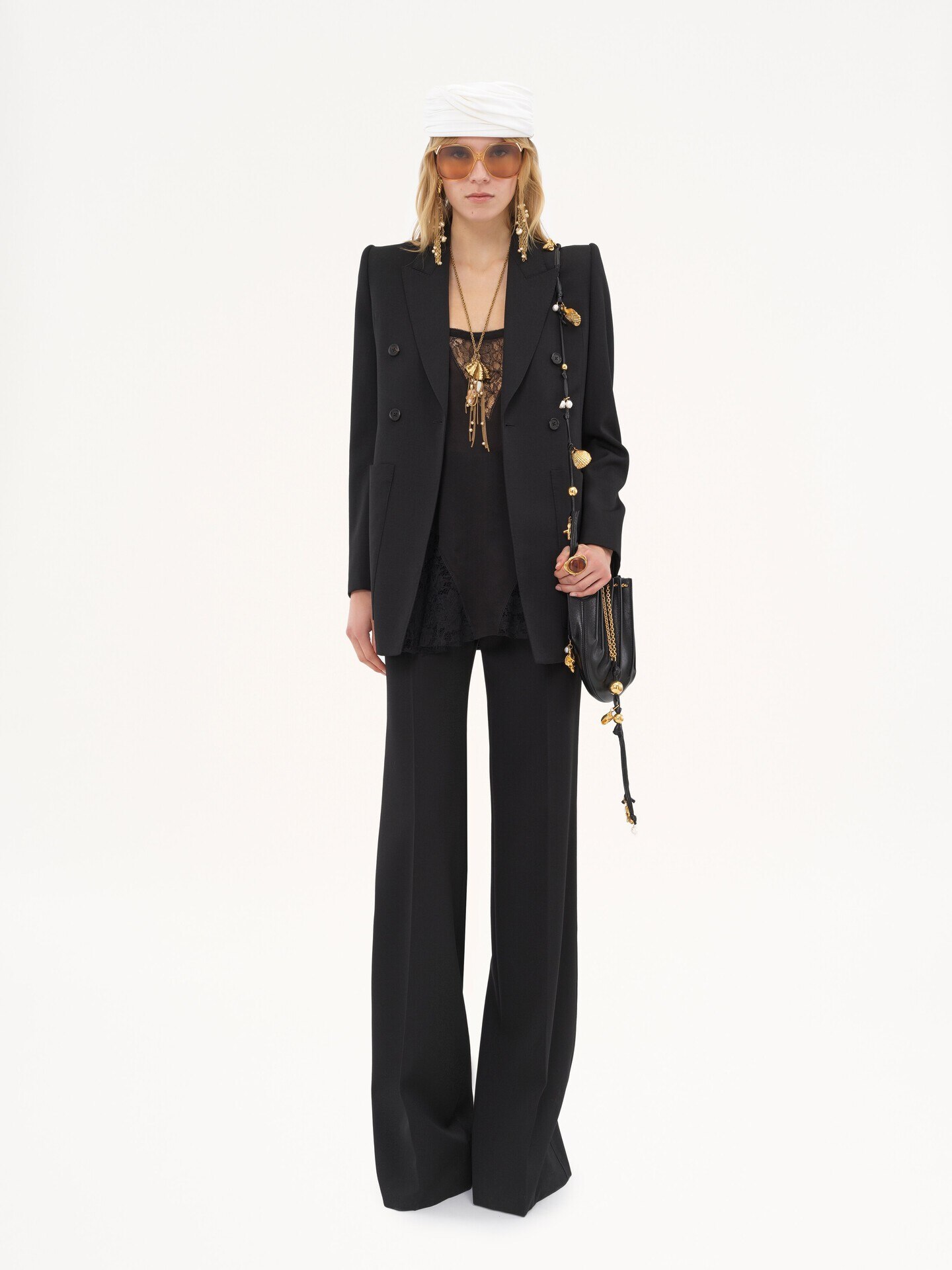 Tailored jacket in wool grain de poudre - 3
