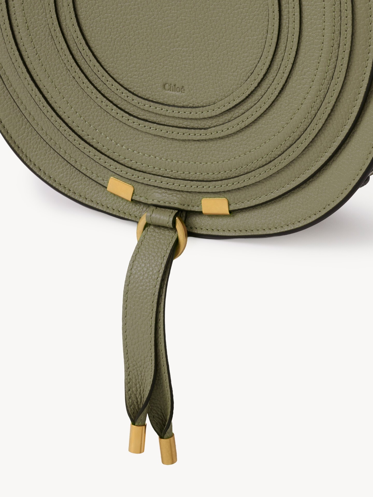 Marcie saddle bag in grained leather - 6.0