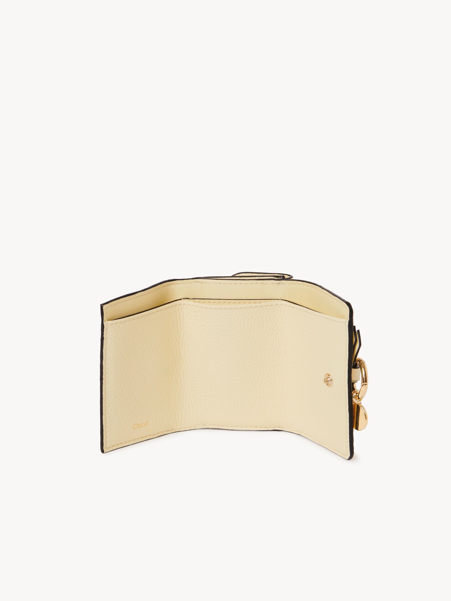 Mini Alphabet tri-fold in grained leather - 3.0