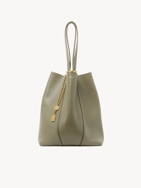 Chlo&eacute; Spin tote bag in grained leather