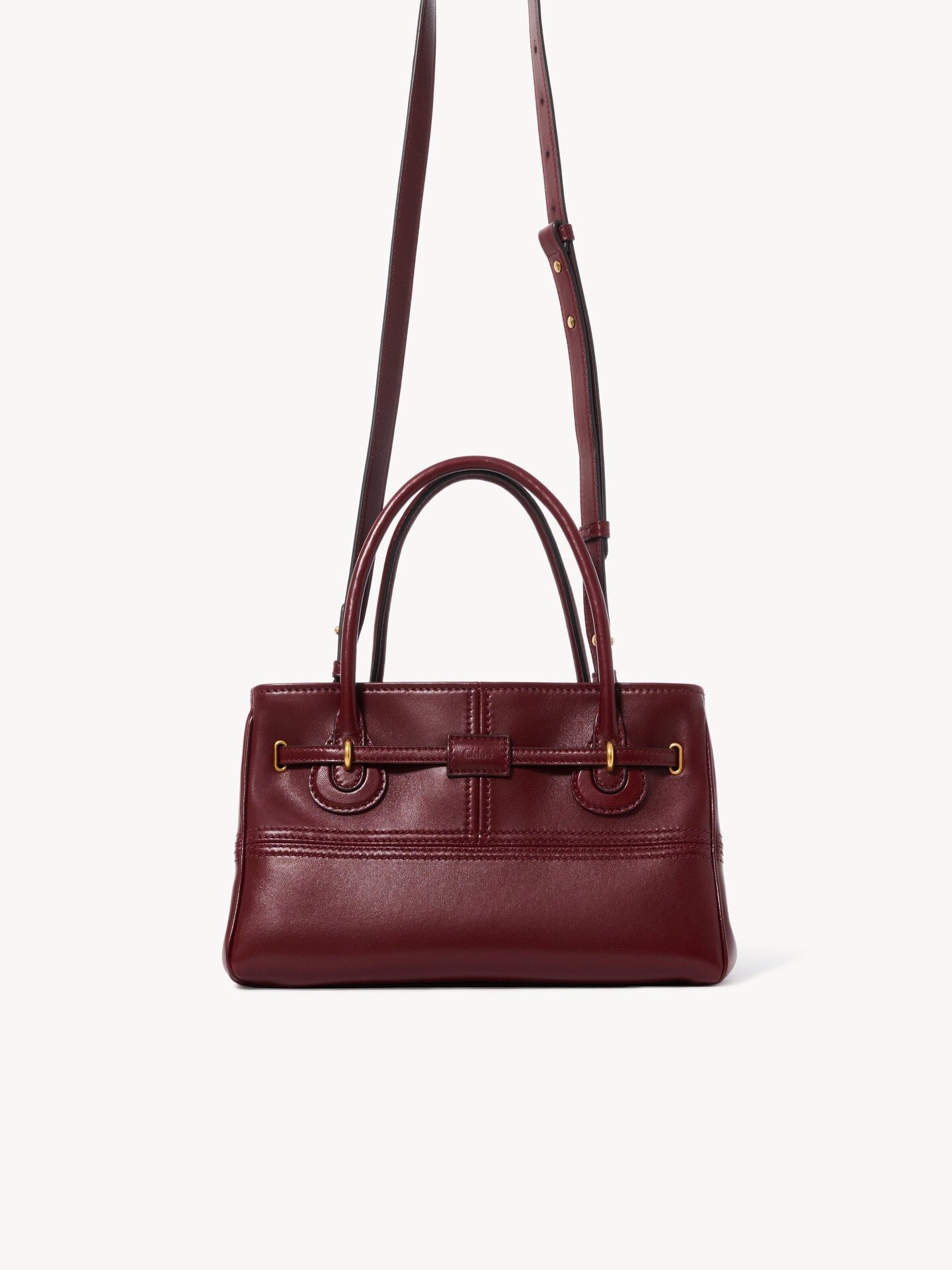 Small Paddington Sling top handle bag in soft leather - 4.0