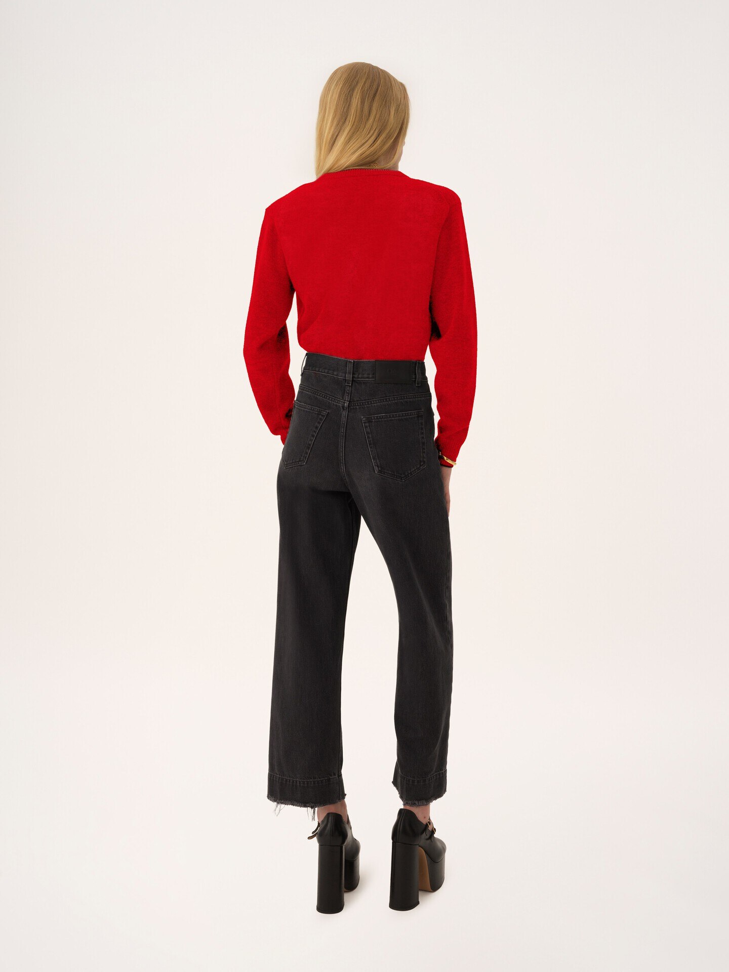 K&ouml;rperbetonte Strickjacke aus Woll-Kaschmir-Strick - 5