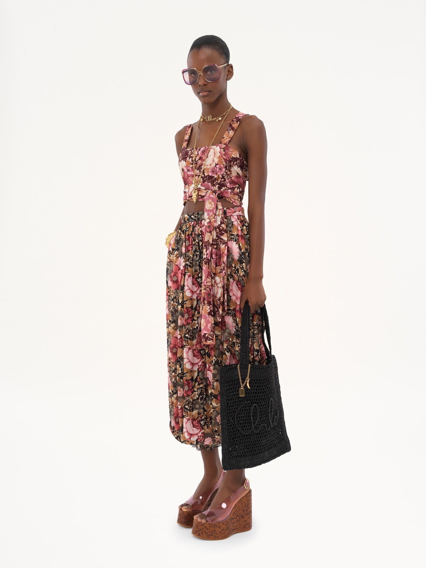 Summer Banana tote bag in raffia - 10