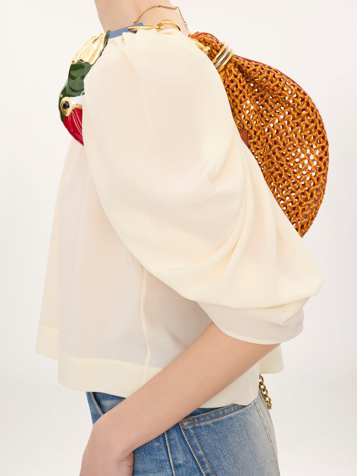 Small Bracelet Hobo bag in braided leather - 3