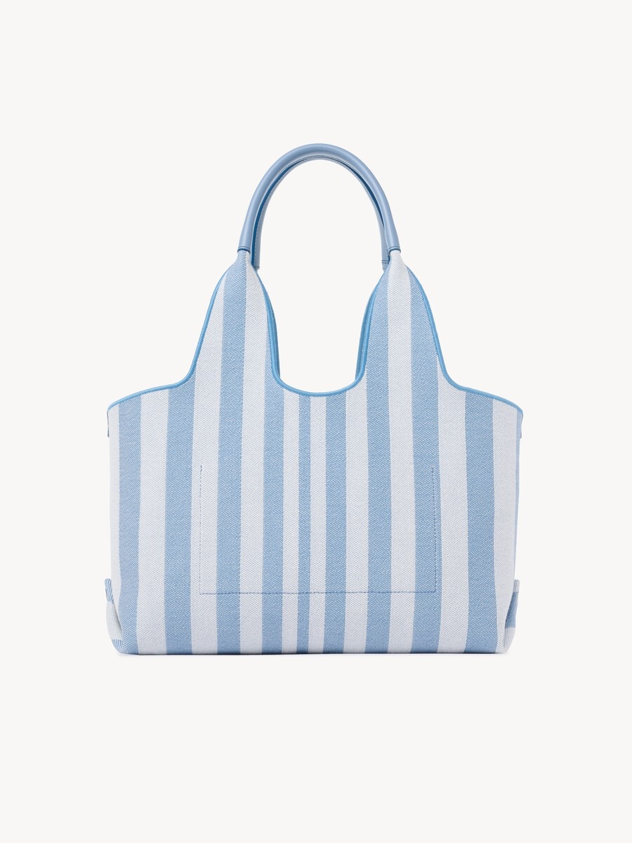 Chlo&eacute; Stripy east-west tote bag in jacquard - 6