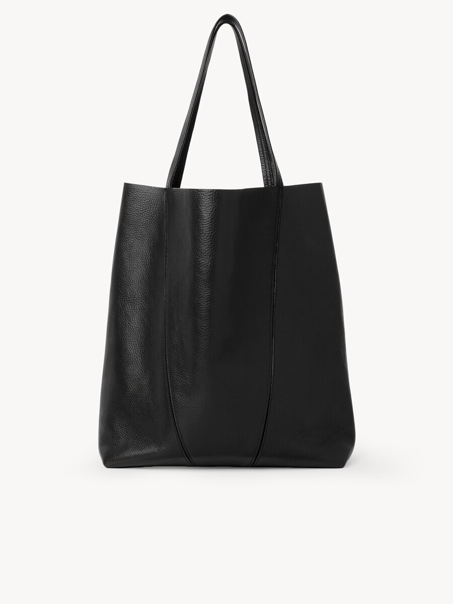 Bolso tote grande Chlo&eacute; Spin de cuero granulado - 4