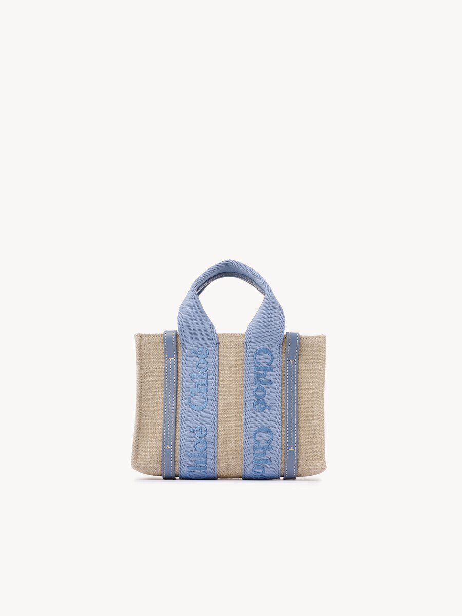 Minibolso tote Woody de lino - 5