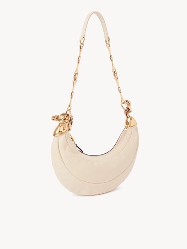 Chain Horse shoulder bag in grained leather - 4