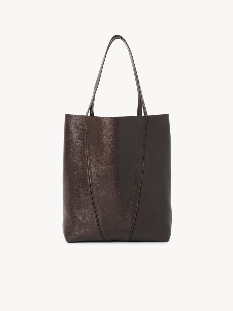 Chlo&eacute; Spin tote bag in grained leather - 4
