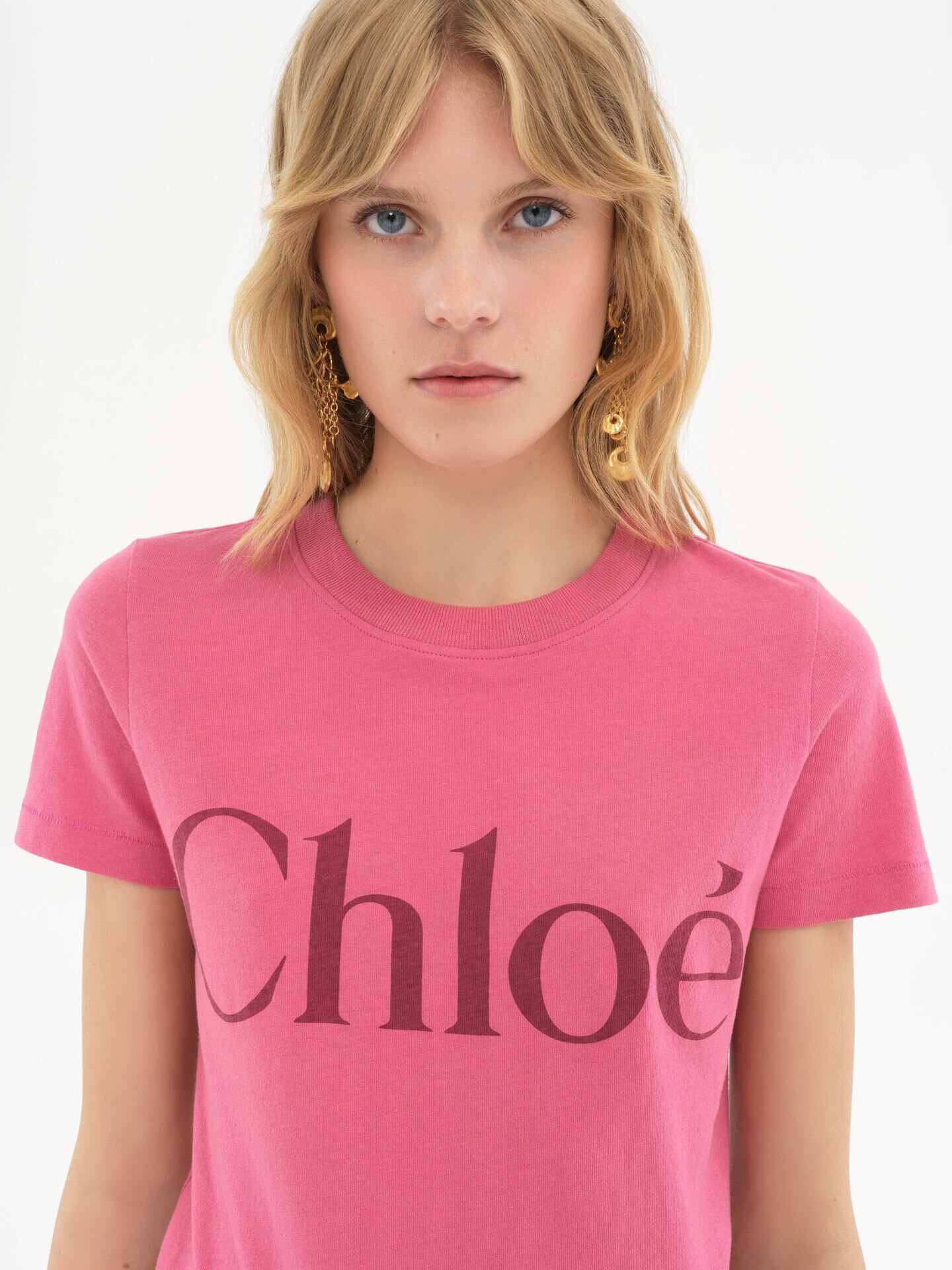 T-shirt ajust&eacute; en jersey de coton &agrave; logo - 6