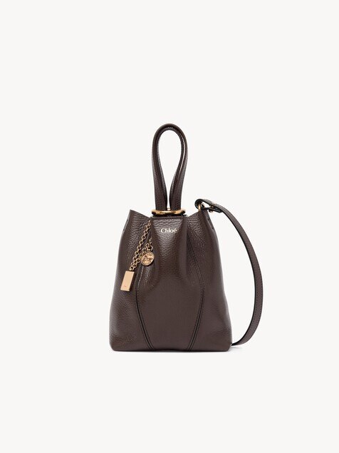 Bolso tote peque&ntilde;o Chlo&eacute; Spin de cuero granulado