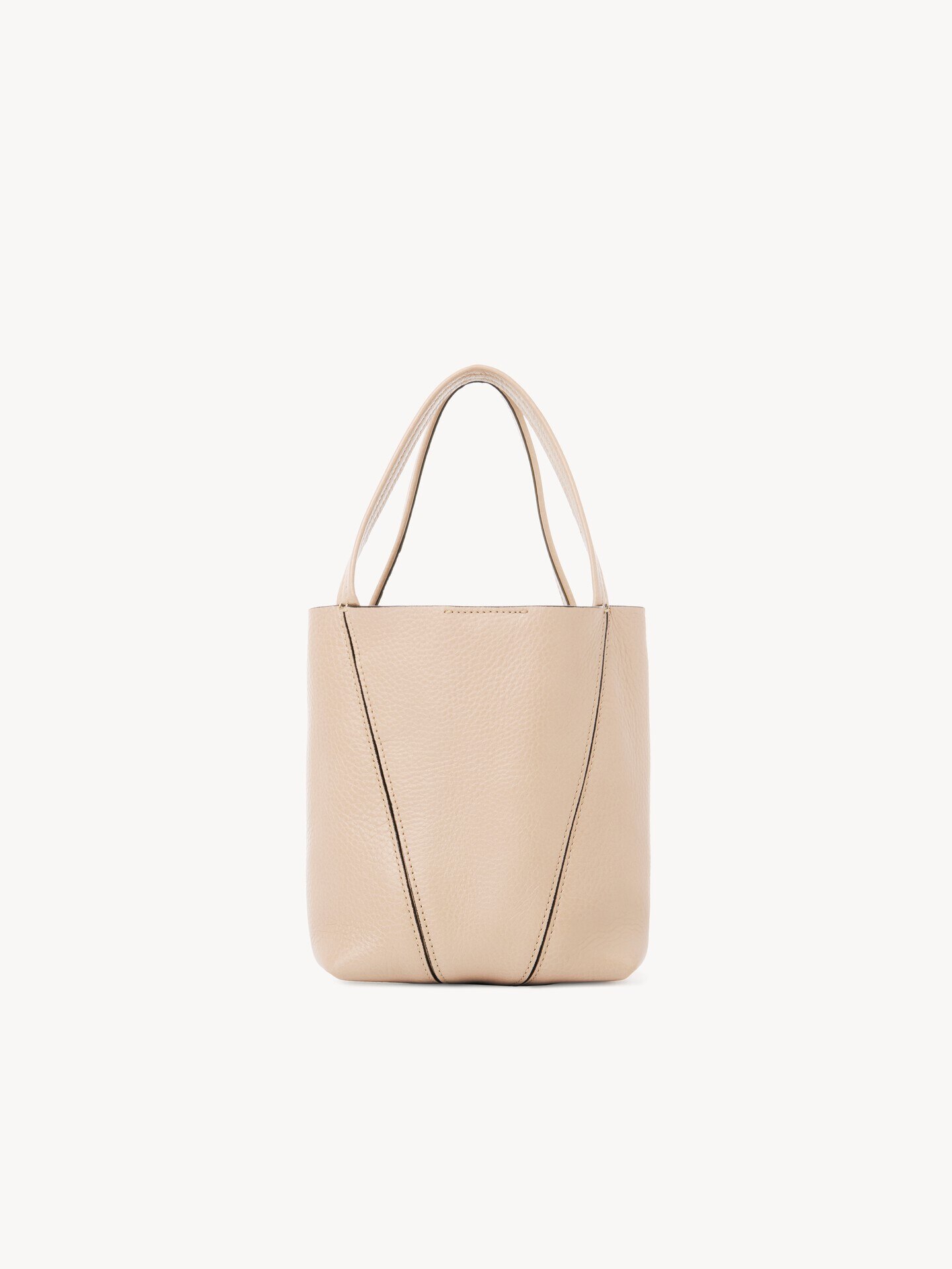 Small Chlo&eacute; Spin tote bag in grained leather - 5.0