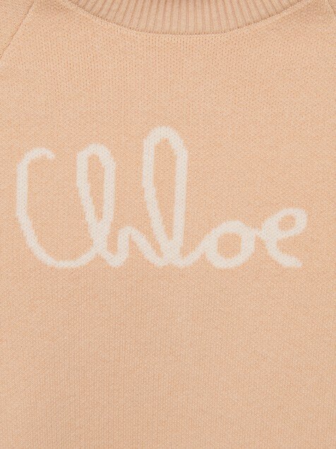Pull col roul&eacute; &agrave; logo enfant