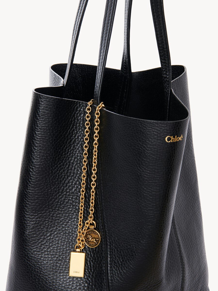 Chlo&eacute; Spin tote bag in grained leather - 8