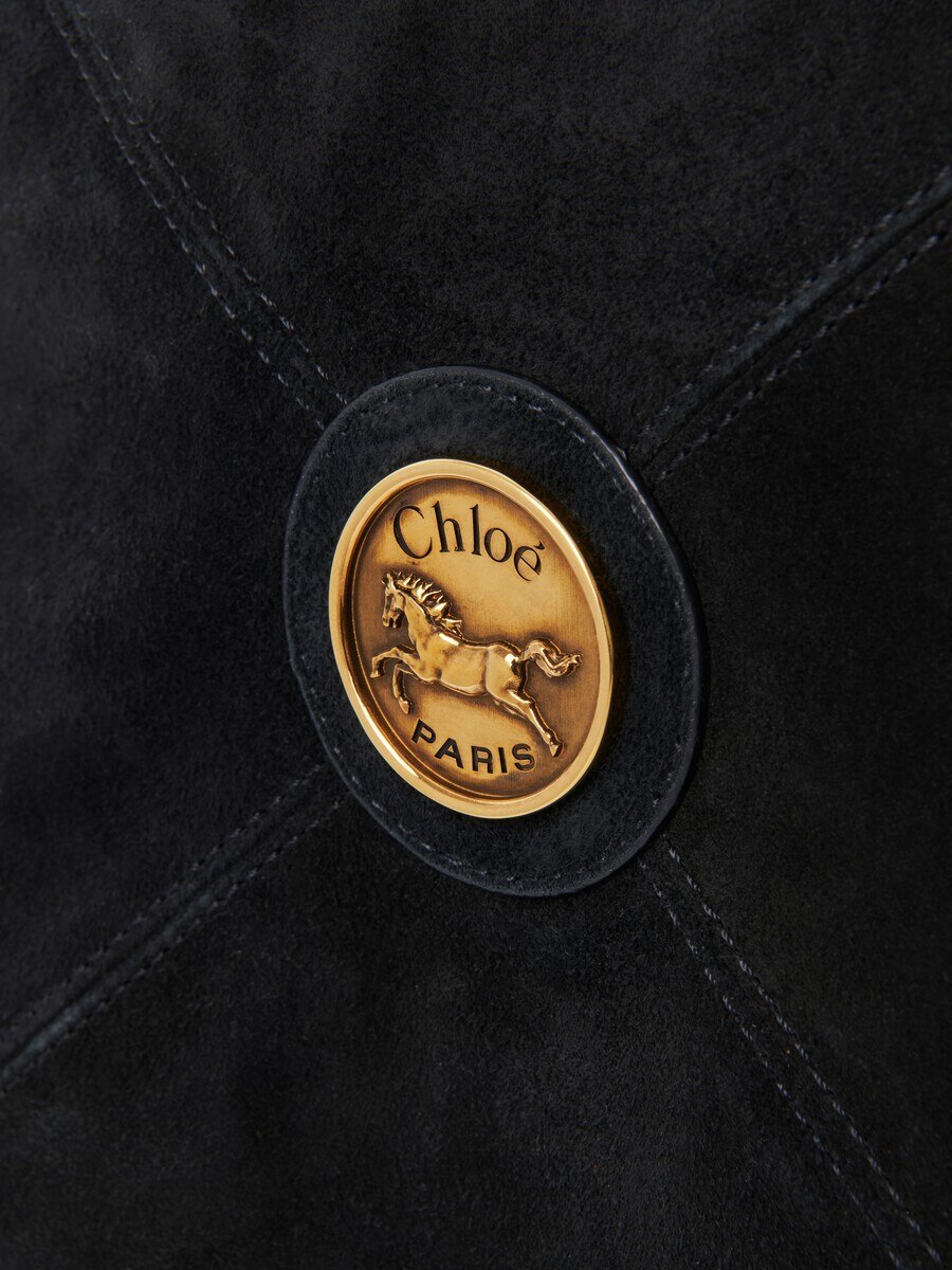 Chlo&eacute; Balloon bag in grained & suede leather - 9