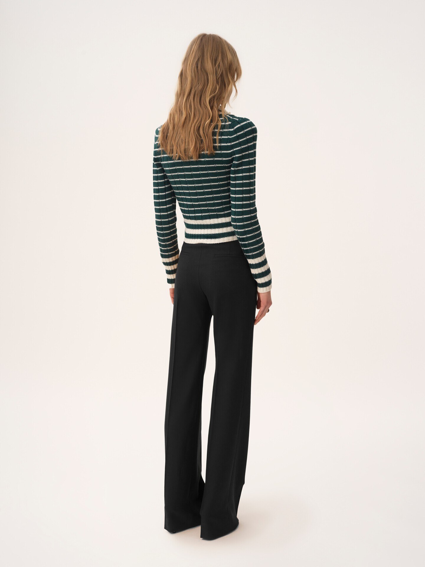 Boyish tailored pants in wool grain de poudre - 7