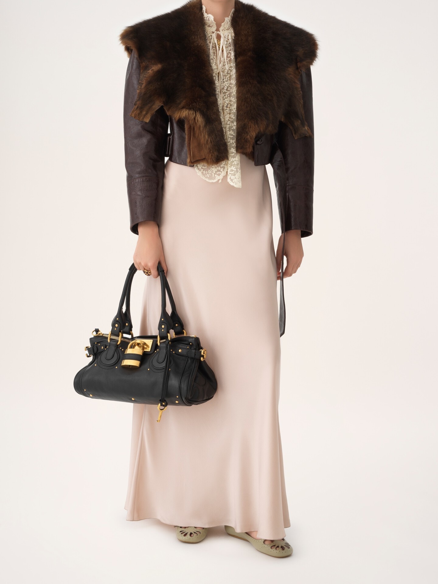 Paddington Bag aus genarbtem Leder - 8