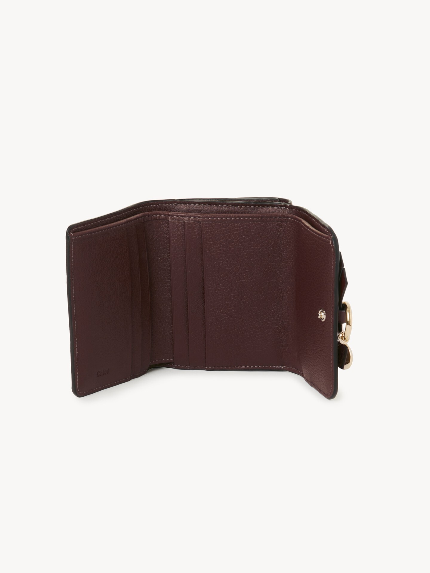 Small Alphabet tri-fold in grained leather - 4.0