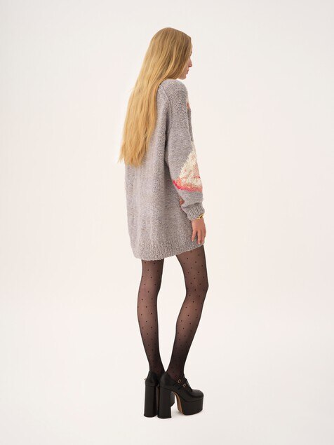 Oversized logo jumper in a wool knit