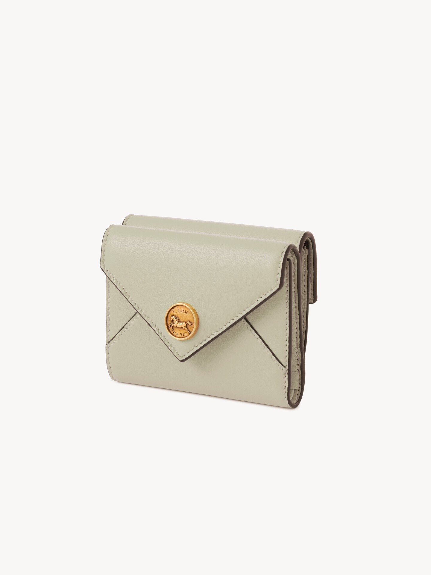 Small Envelope tri-fold in grained leather - 3