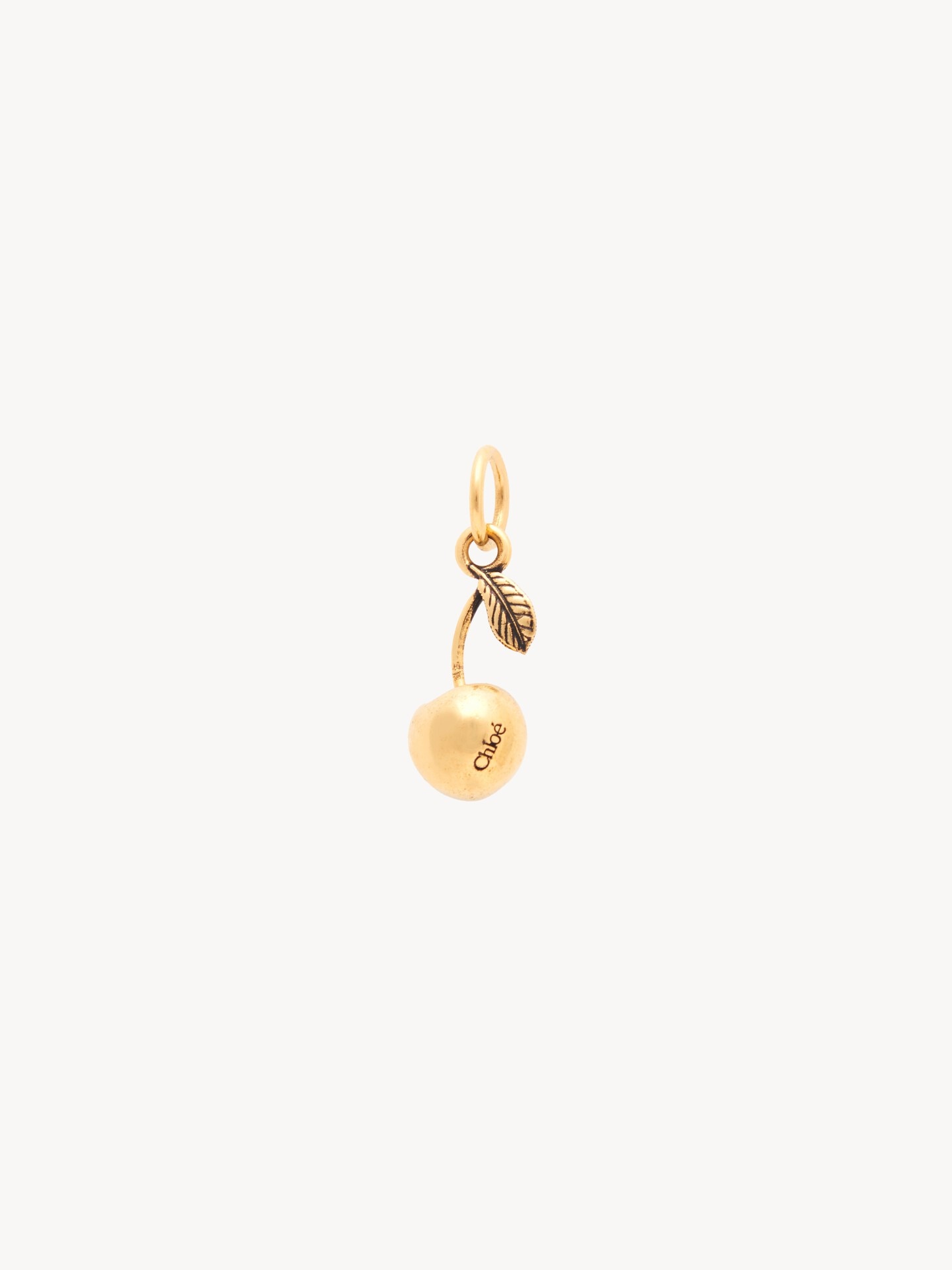Alphabet Cherry Charm in brass - 3