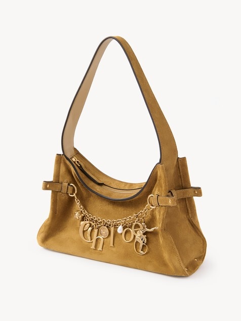 Sac hobo Chlo&eacute; Charms en cuir velours