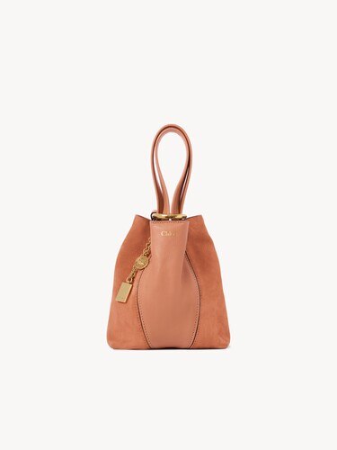 Small Chlo&eacute; Spin tote bag in grained & suede leather - 2