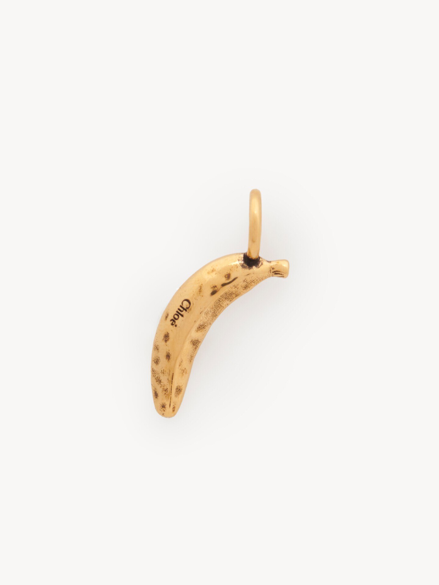 Alphabet Banana charm in brass - 2