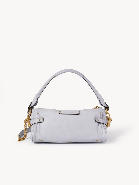 Small Paddington bag with strap in grained leather