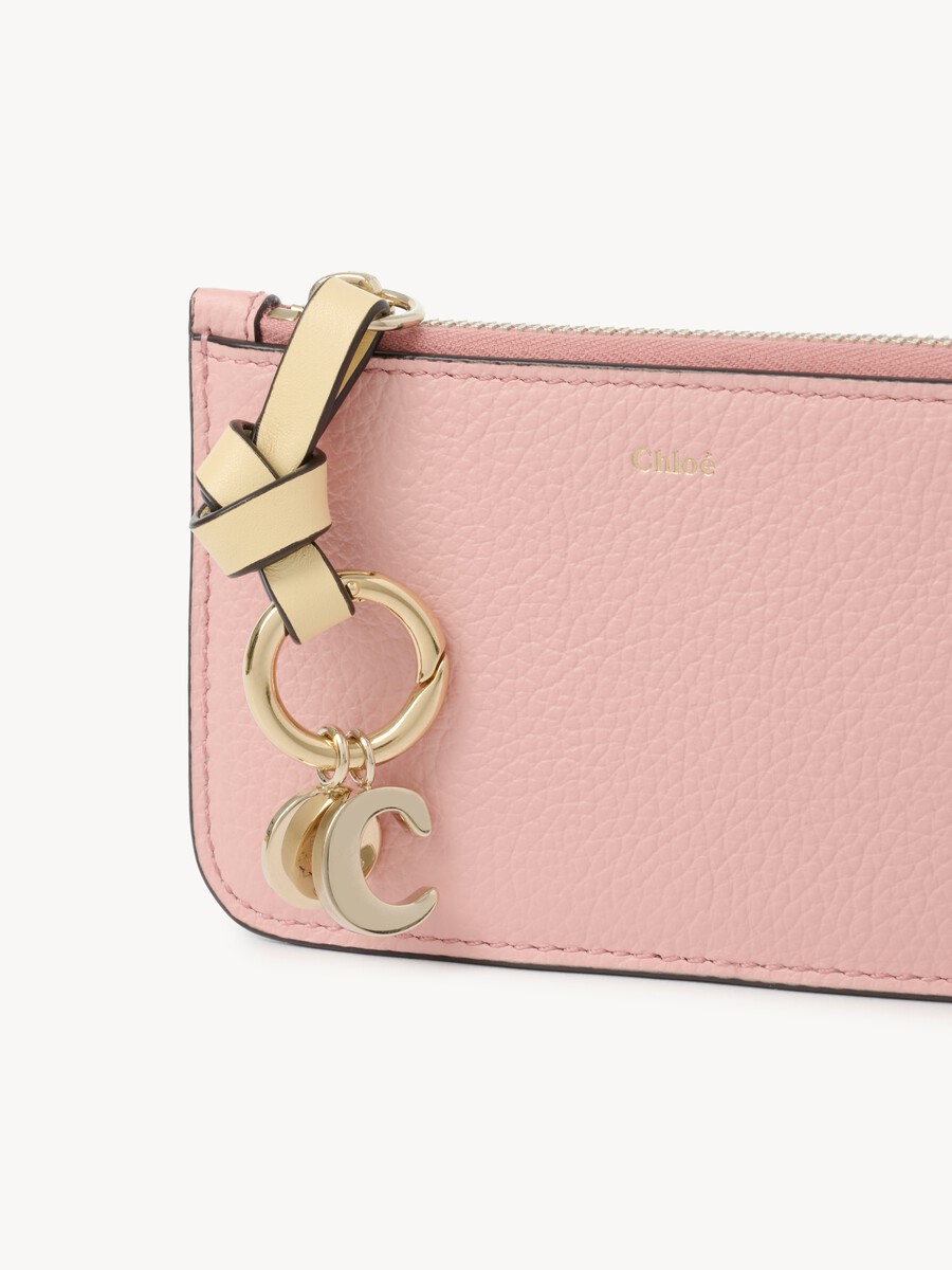 Alphabet wallet in grained leather - 5