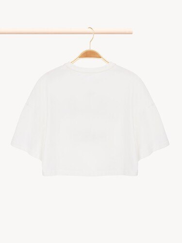 Kids' cropped logo T-shirt - 3