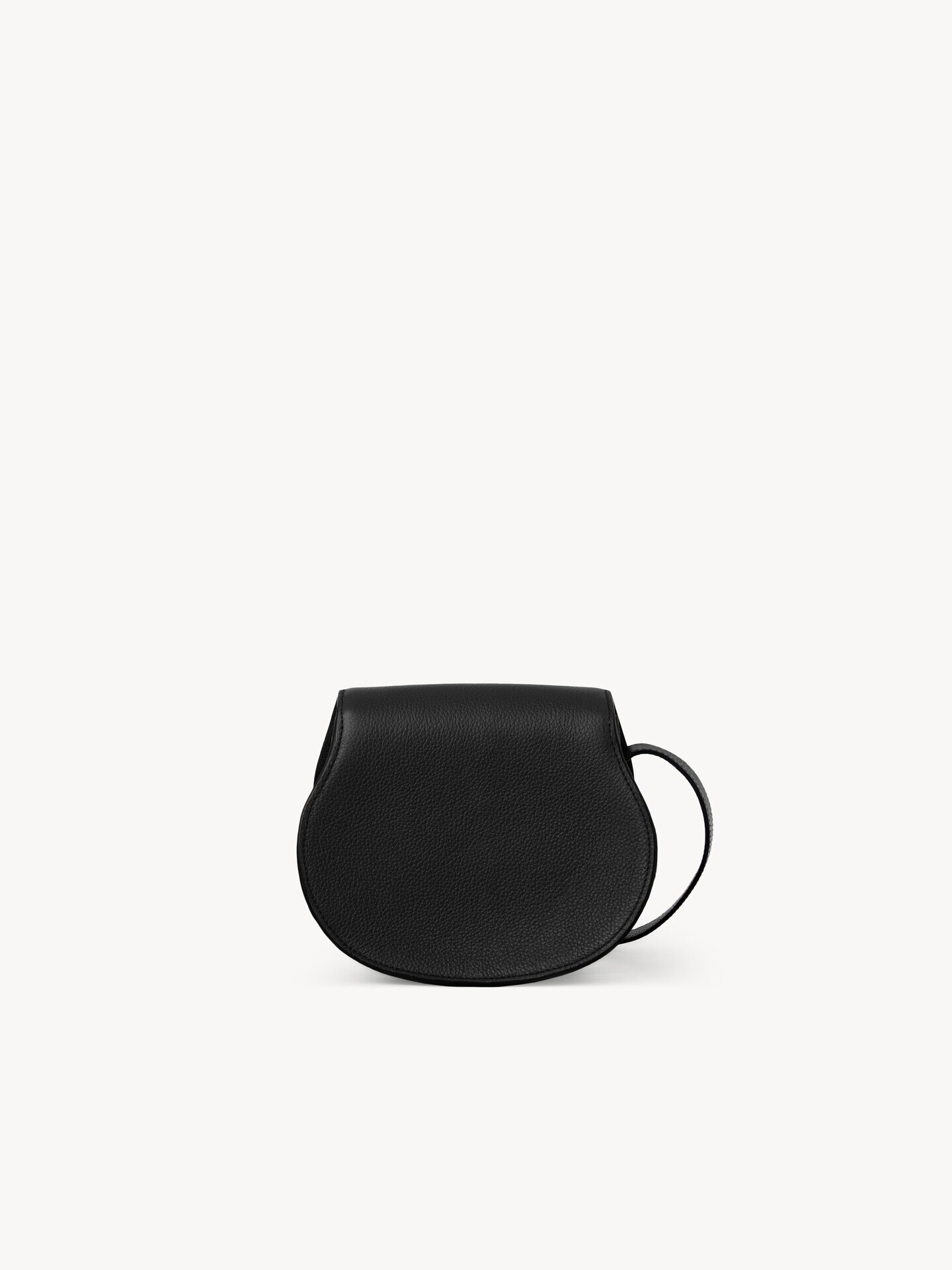 Small Marcie saddle bag in grained leather - 4.0