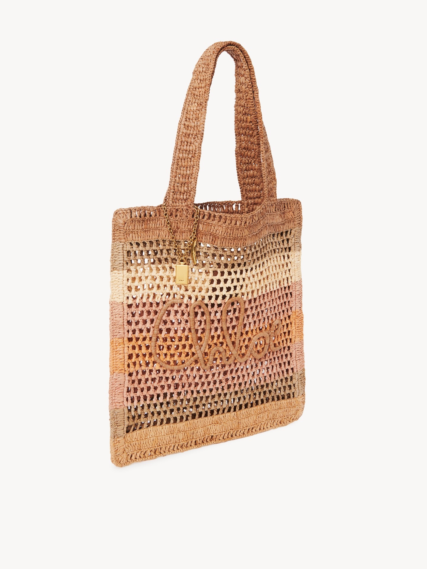 Summer Banana tote bag in raffia - 5