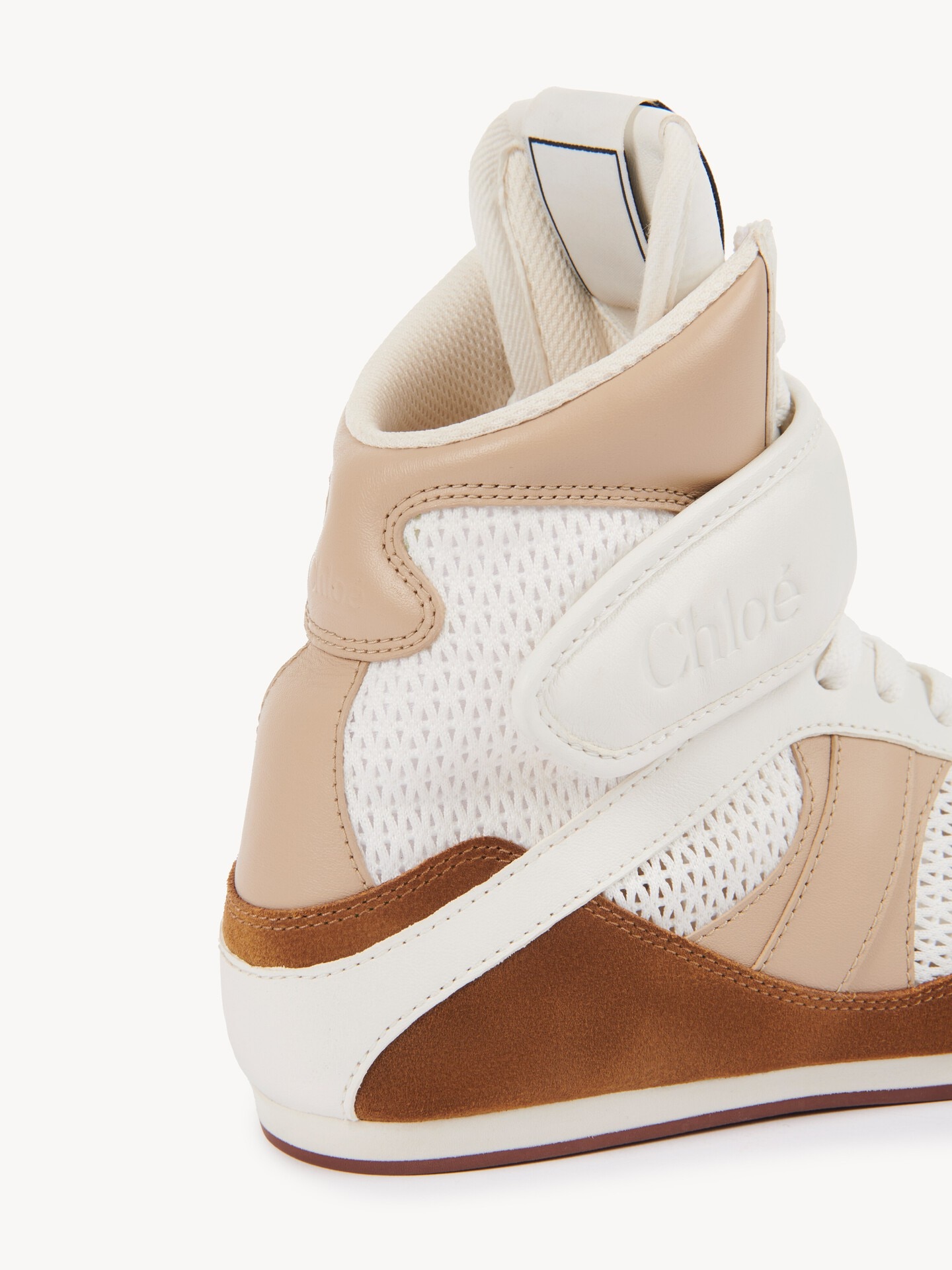 Chloé Kick high-top sneaker Natural Brown Chloé