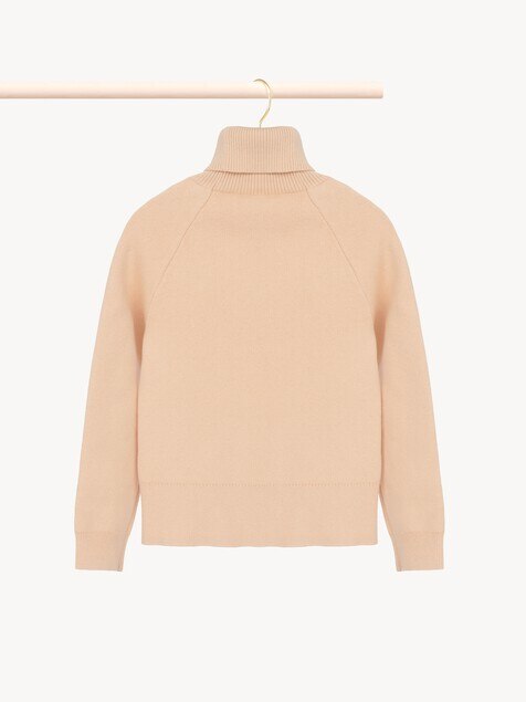 Pull col roul&eacute; &agrave; logo enfant