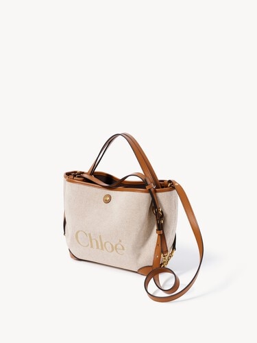 Bolso de doble asa Chlo&eacute; Clover peque&ntilde;o de lona - 4
