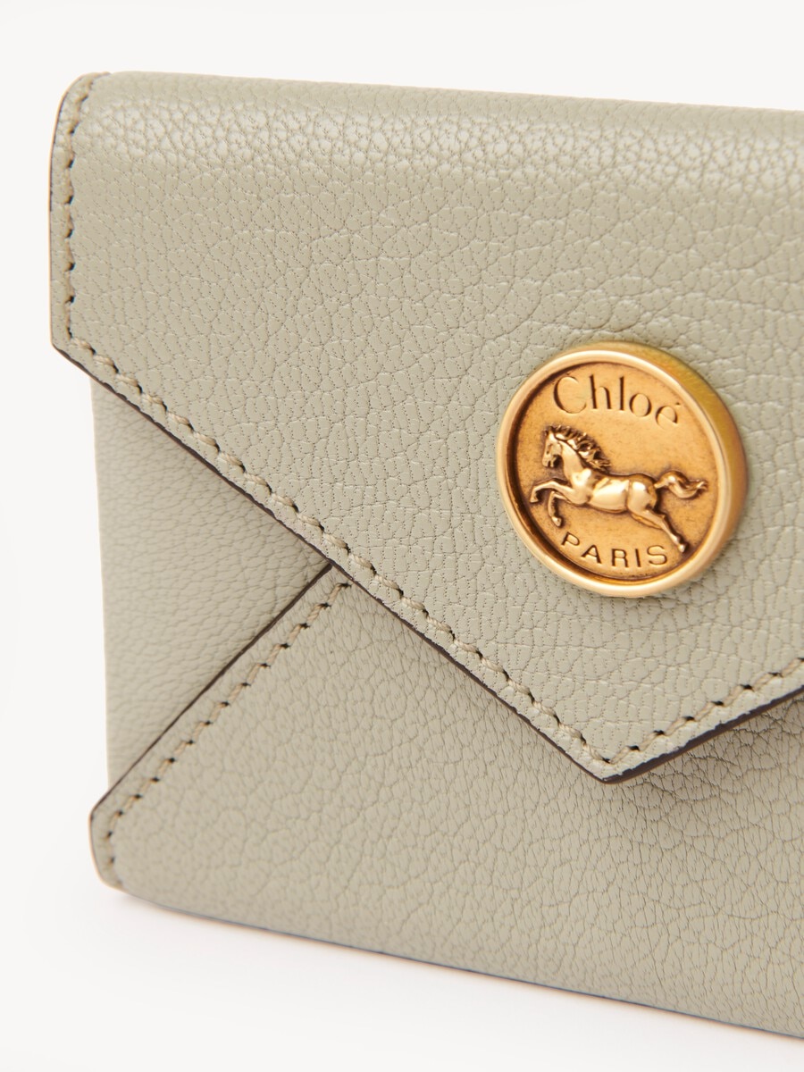Envelope card holder in grained leather - 6