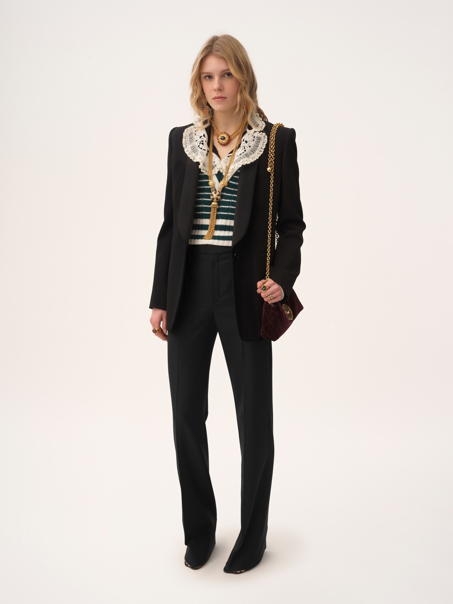 Pantalon de costume en laine grain de poudre - 3