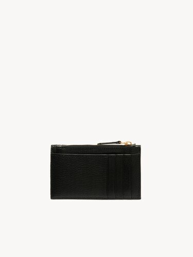 Cartera peque&ntilde;a Envelope con ranuras para tarjetas de cuero granulado - 4
