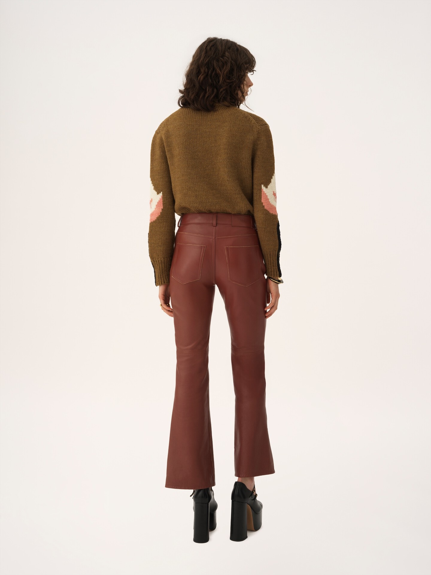 Crew-neck logo sweater in a wool knit - 5