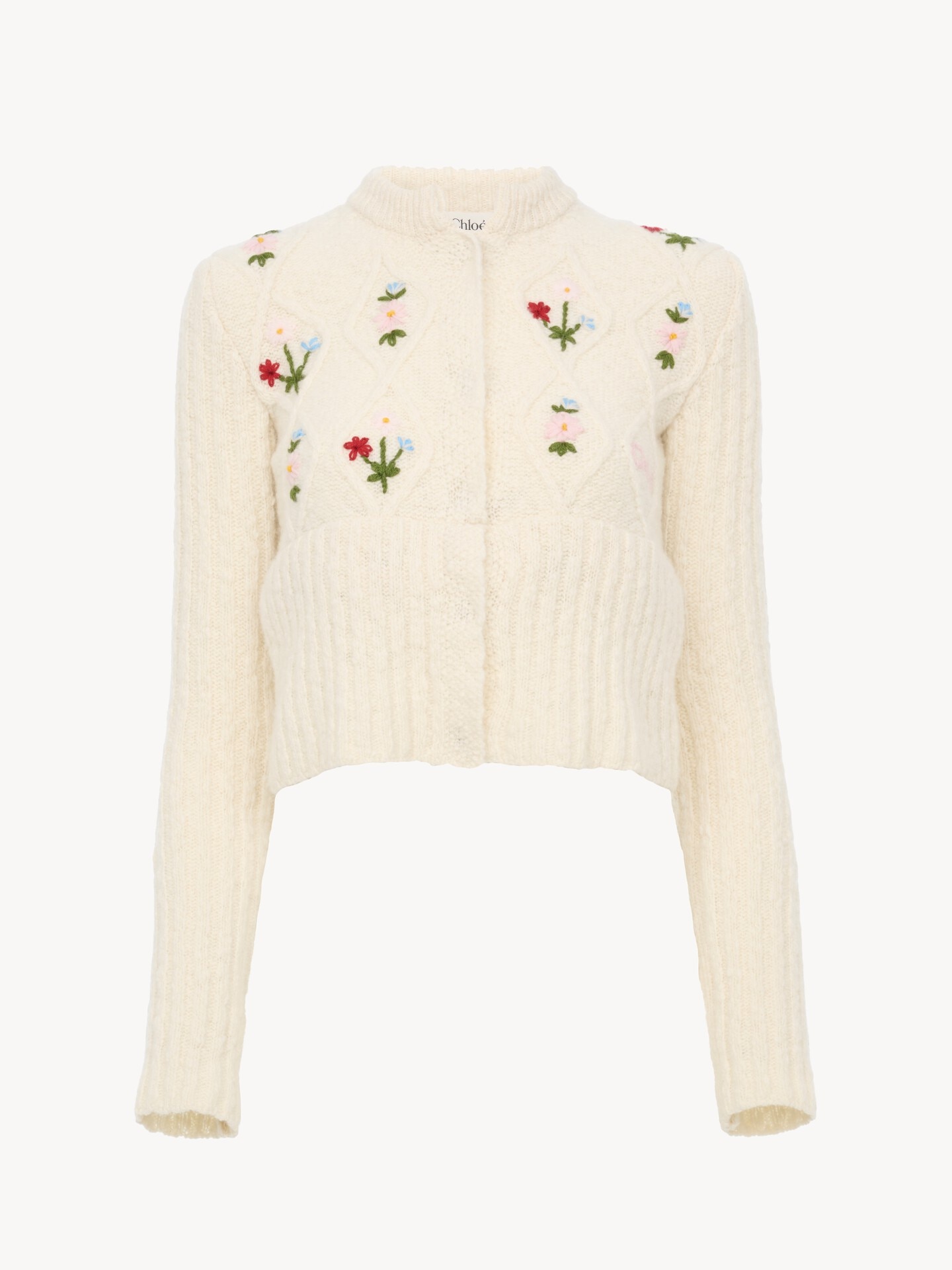 Fitted cardigan in a wool knit - 2.0