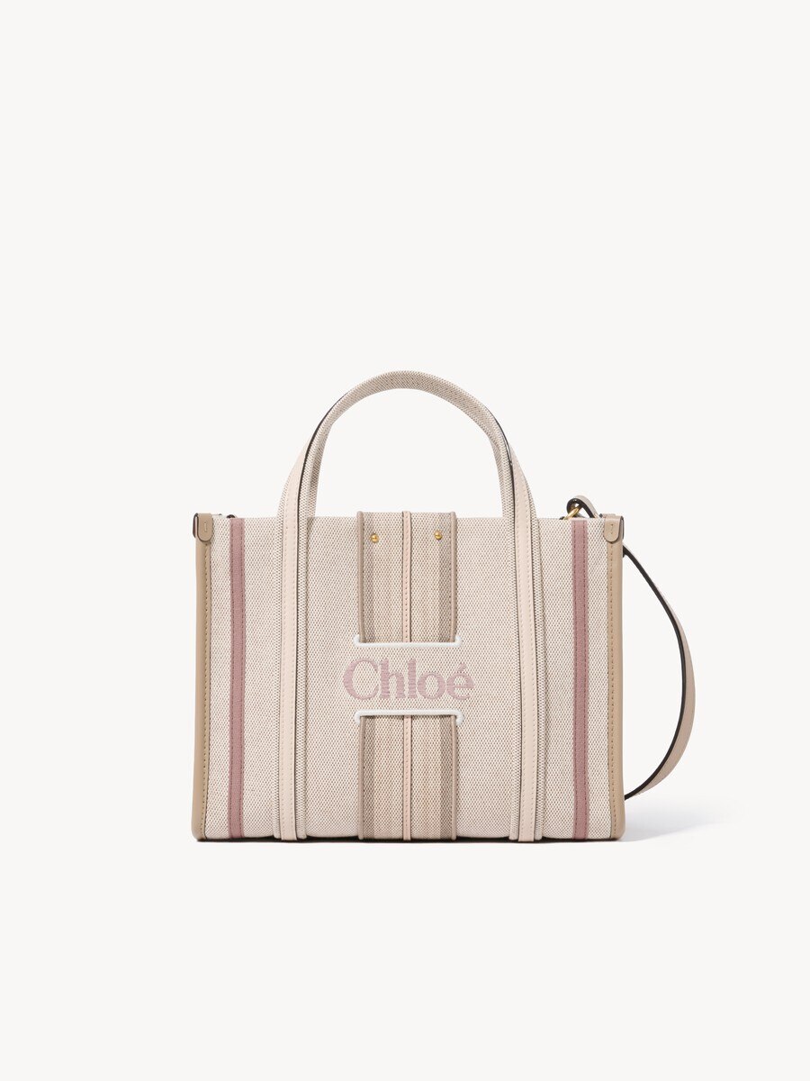 Small Woody Loop tote bag in canvas - 1