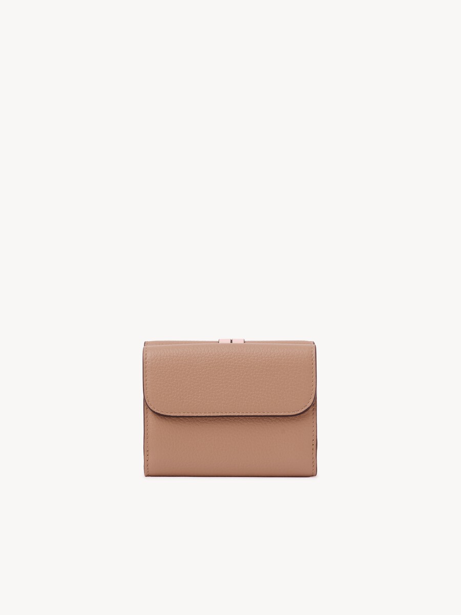 Small Alphabet tri-fold in grained leather - 4