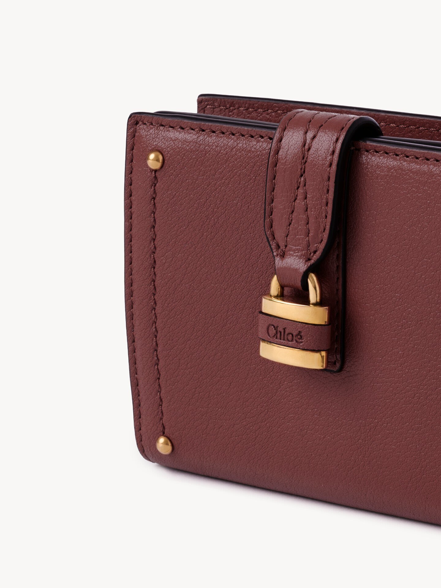 Portefeuille carr&eacute; Paddington en cuir grain&eacute; - 6