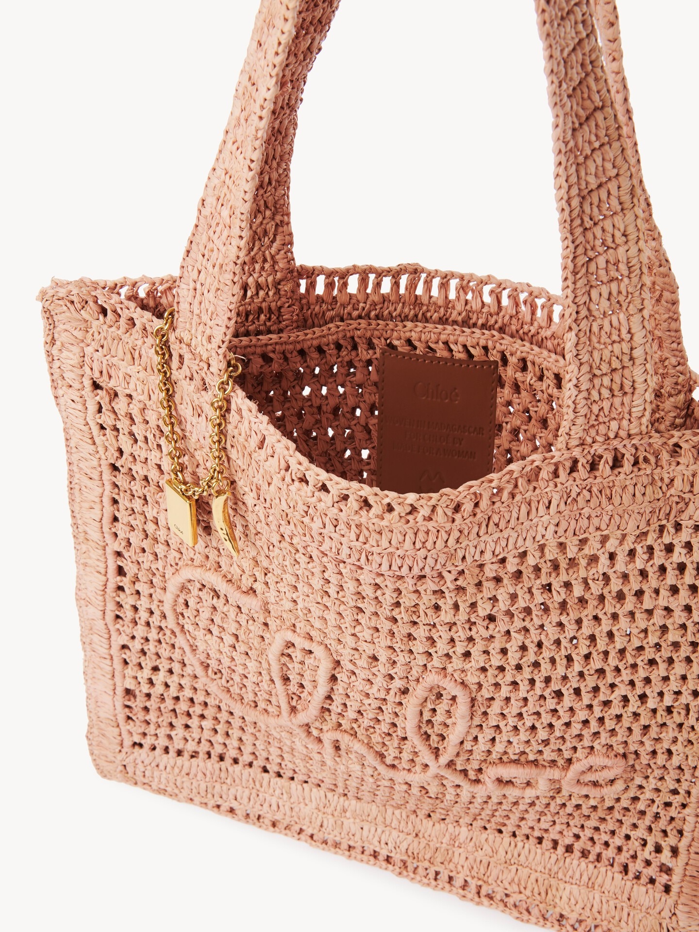 Summer Banana tote bag in raffia - 8