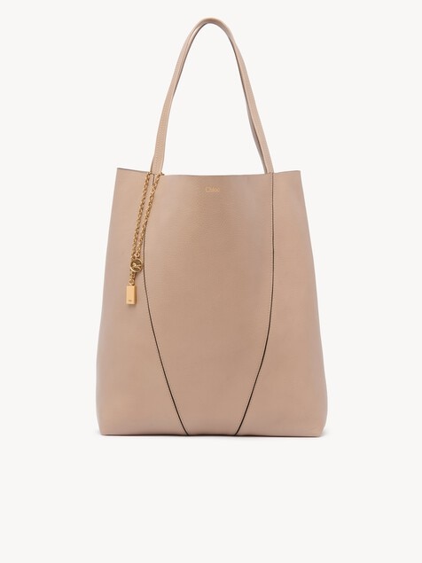 Large Chlo&eacute; Spin tote bag in grained leather