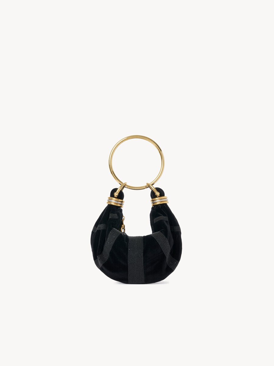 Mini Bracelet Hobo bag in suede leather - 4