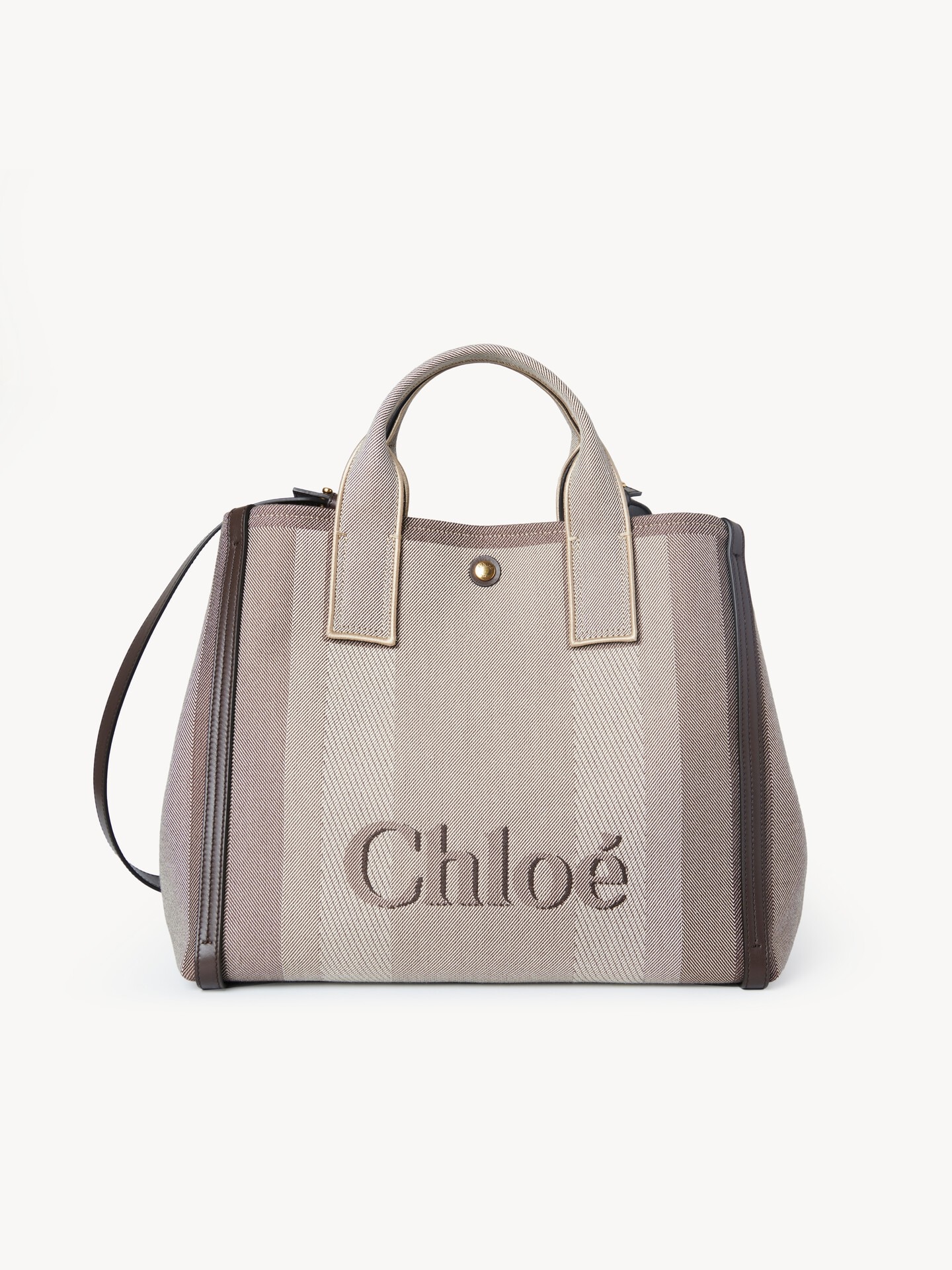 キャンバス製Chloé Carryトートバッグ ベージュ - Chloé