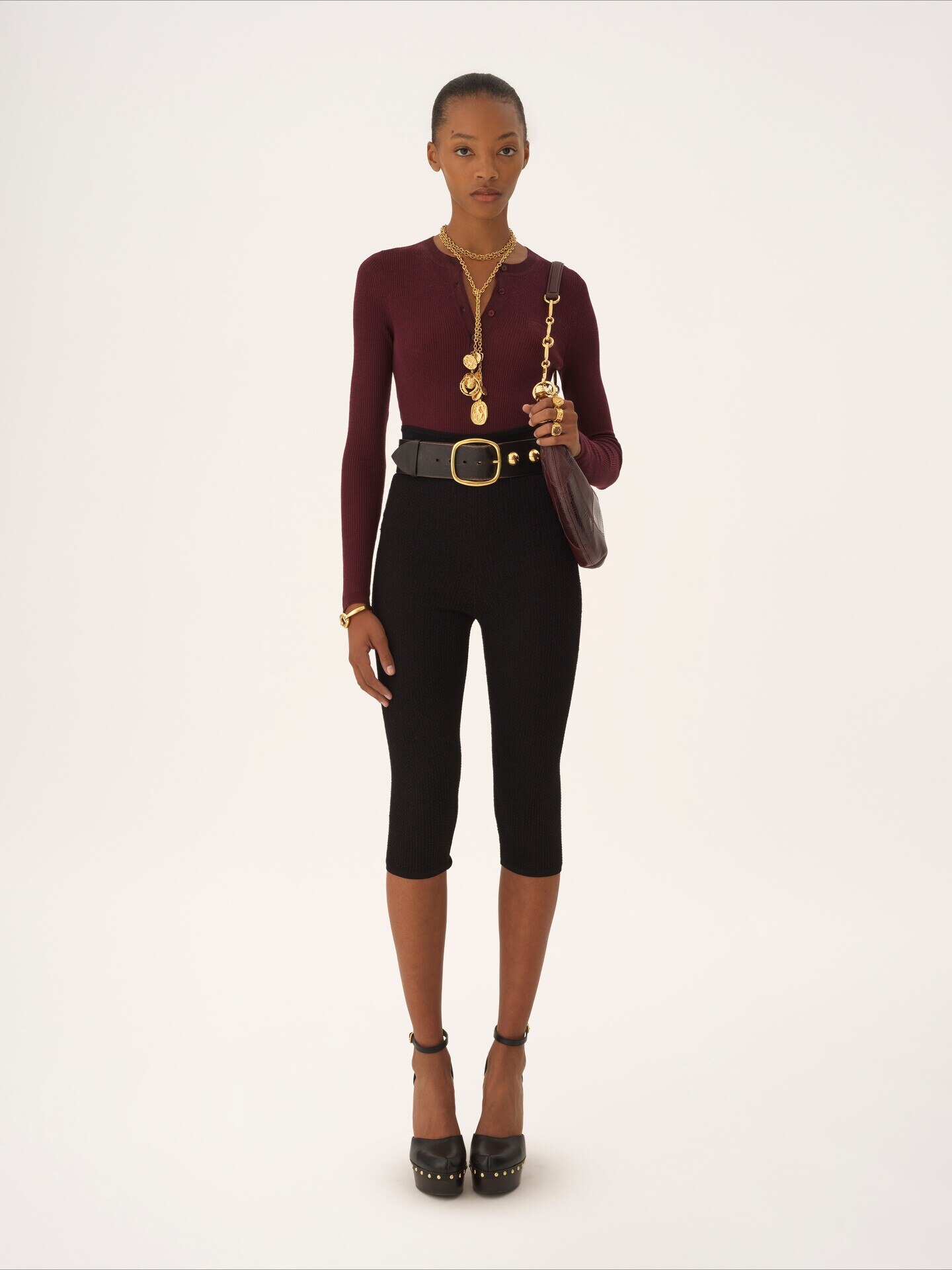Henley shirt in superfine wool knit - 1.0